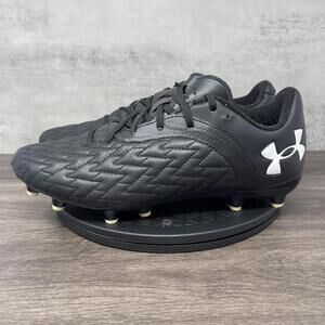Under Armour Magneto Select Premier FG Soccer Cleats Mens 10 Black White Low Top